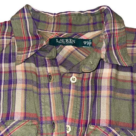 Ralph Lauren Plaid Tunic Blouse - Picture 2 of 9